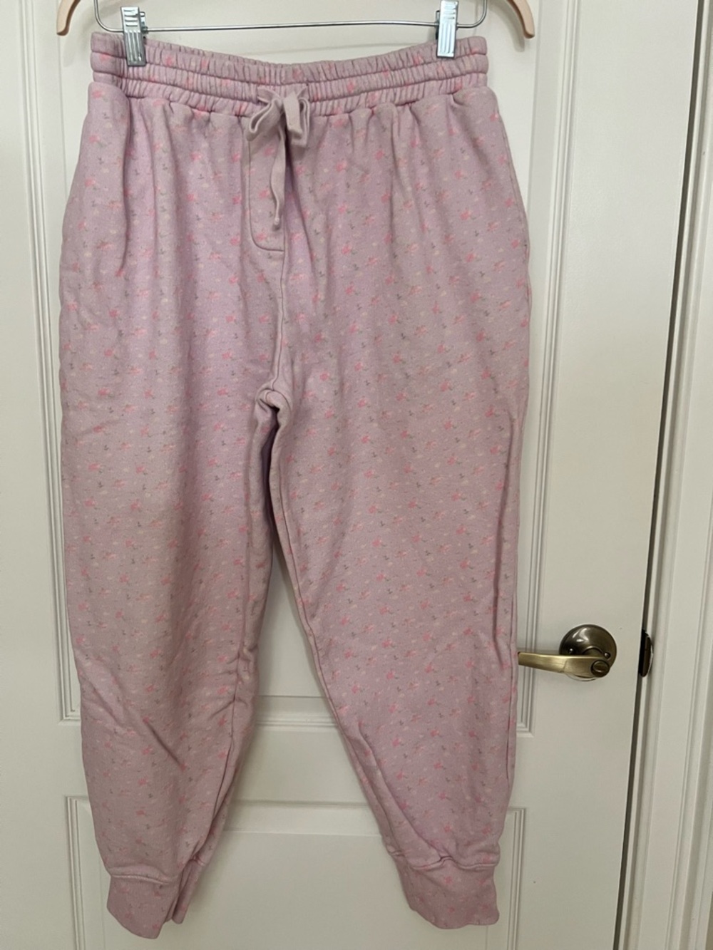 LoveShackFancy Lolana Floral Cotton Sweatpants Sz M - Picture 4 of 9